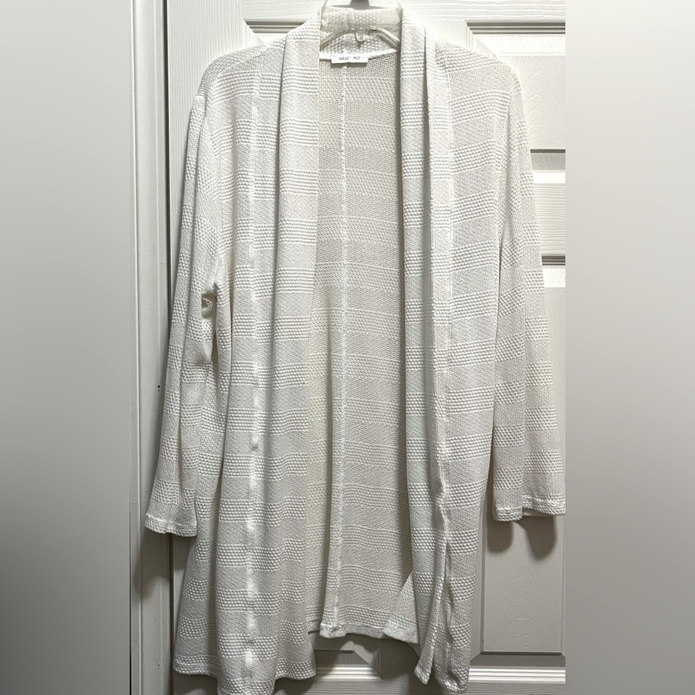 White cardigan